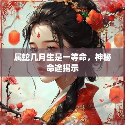 属蛇几月生是一等命，神秘命途揭示