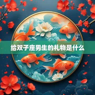 给双子座男生的礼物是什么