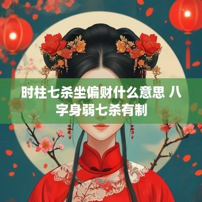 时柱七杀坐偏财什么意思 八字身弱七杀有制
