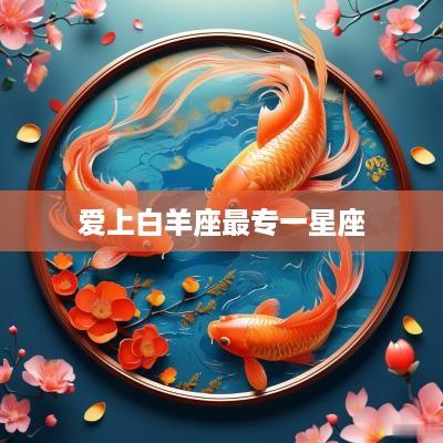 爱上白羊座最专一星座