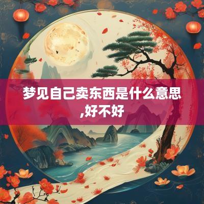 梦见自己卖东西是什么意思,好不好