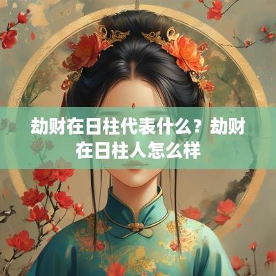 劫财在日柱代表什么？劫财在日柱人怎么样