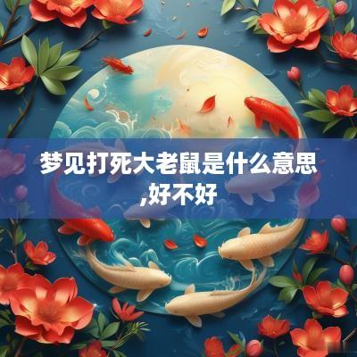 梦见打死大老鼠是什么意思,好不好