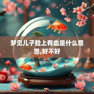 梦见儿子脸上有血是什么意思,好不好