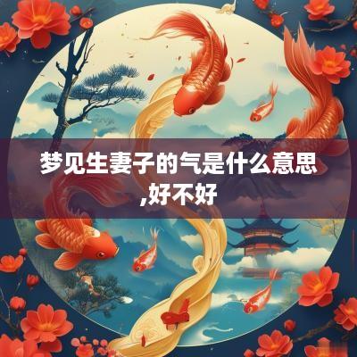 梦见生妻子的气是什么意思,好不好