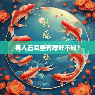 男人右耳垂有痣好不好？