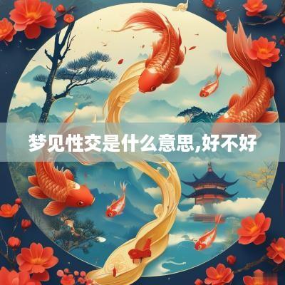梦见性交是什么意思,好不好