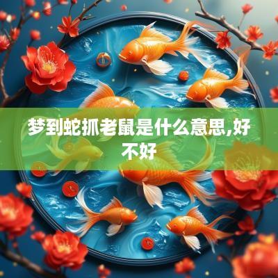 梦到蛇抓老鼠是什么意思,好不好