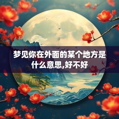 梦见你在外面的某个地方是什么意思,好不好