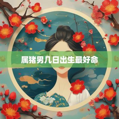 属猪男几日出生最好命