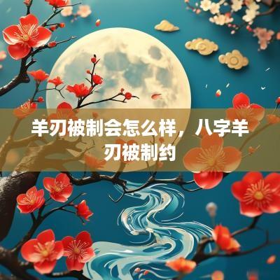 羊刃被制会怎么样，八字羊刃被制约