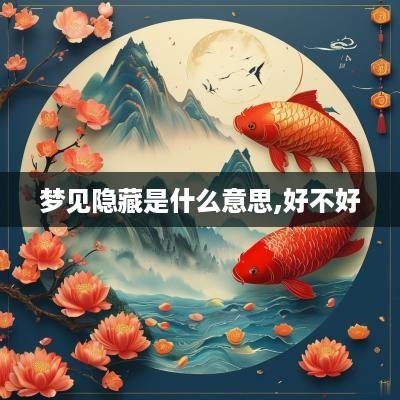 梦见隐藏是什么意思,好不好