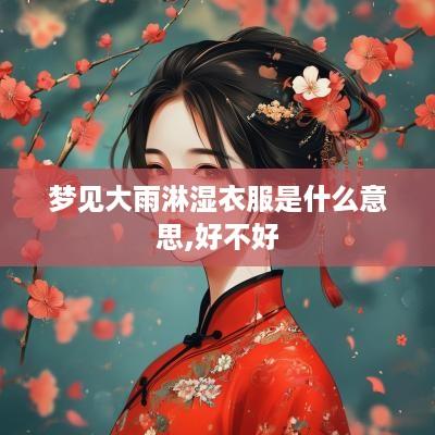 梦见大雨淋湿衣服是什么意思,好不好