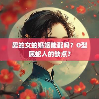 男蛇女蛇婚姻能配吗？O型属蛇人的缺点？