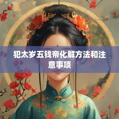 犯太岁五钱帝化解方法和注意事项