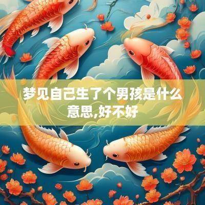梦见自己生了个男孩是什么意思,好不好