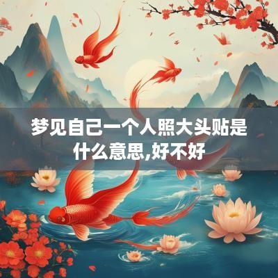 梦见自己一个人照大头贴是什么意思,好不好