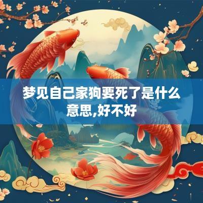 梦见自己家狗要死了是什么意思,好不好