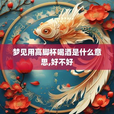 梦见用高脚杯喝酒是什么意思,好不好