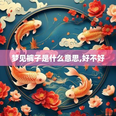 梦见裤子是什么意思,好不好