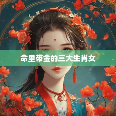 命里带金的三大生肖女