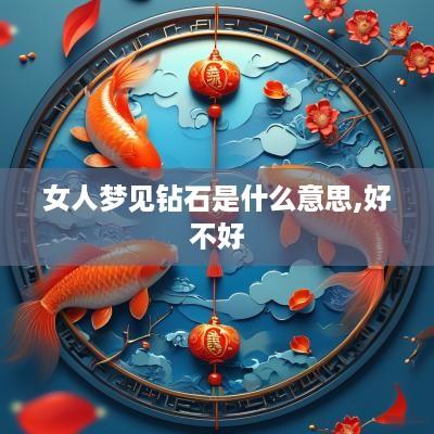 女人梦见钻石是什么意思,好不好