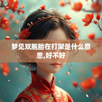 梦见双胞胎在打架是什么意思,好不好