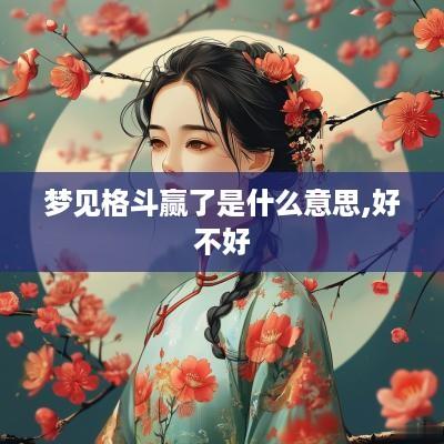 梦见格斗赢了是什么意思,好不好