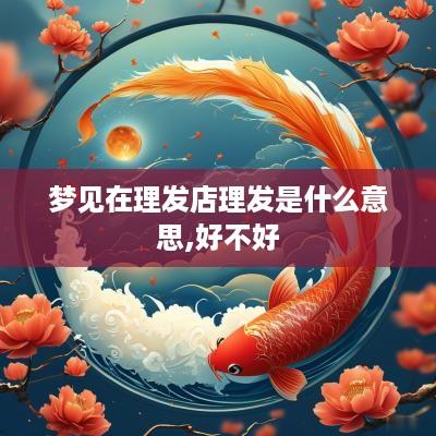 梦见在理发店理发是什么意思,好不好