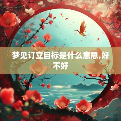 梦见订立目标是什么意思,好不好