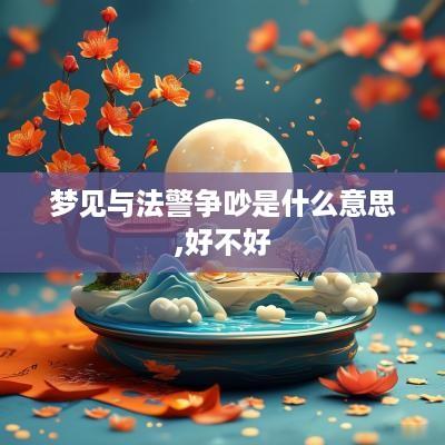 梦见与法警争吵是什么意思,好不好