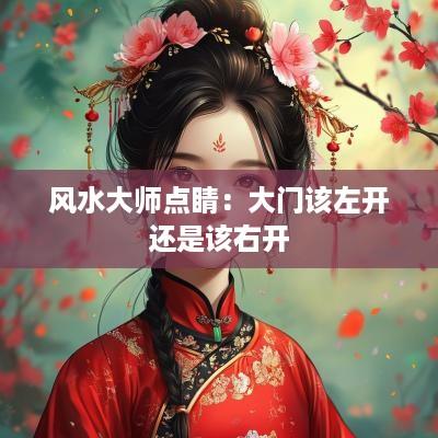 风水大师点睛：大门该左开还是该右开