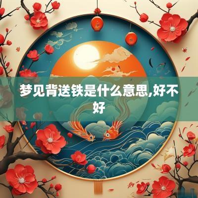 梦见背送铁是什么意思,好不好