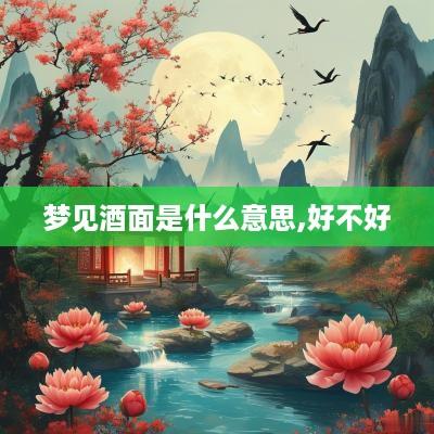 梦见酒面是什么意思,好不好