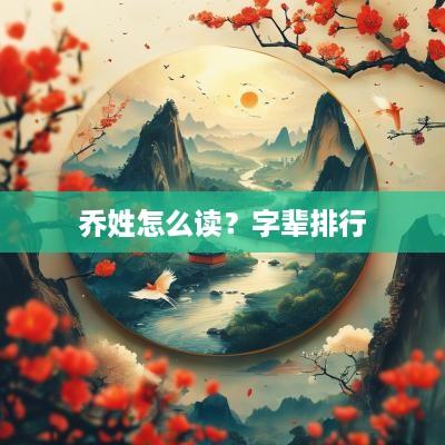乔姓怎么读？字辈排行