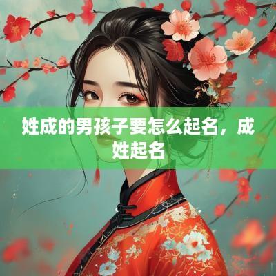 姓成的男孩子要怎么起名，成姓起名