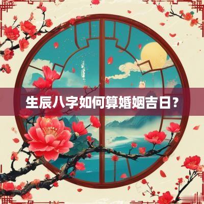 生辰八字如何算婚姻吉日？