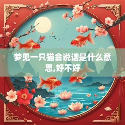 梦见一只猫会说话是什么意思,好不好