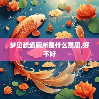 梦见疏通厕所是什么意思,好不好