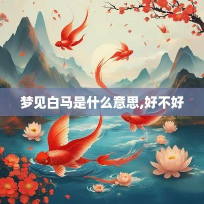 梦见白马是什么意思,好不好