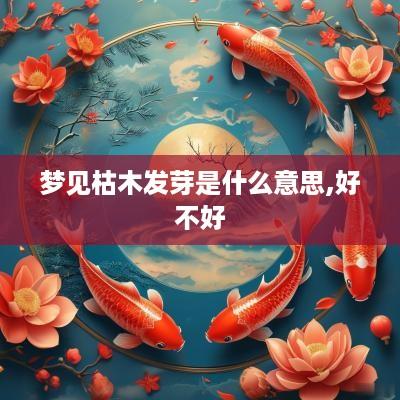 梦见枯木发芽是什么意思,好不好