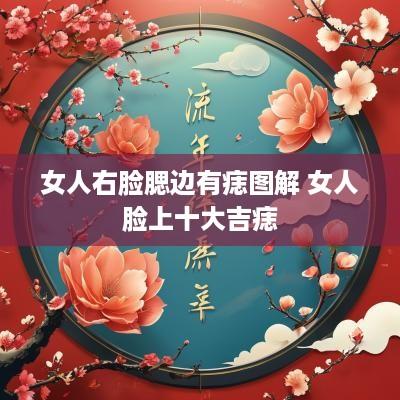 女人右脸腮边有痣图解 女人脸上十大吉痣