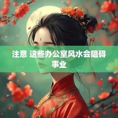 注意 这些办公室风水会阻碍事业