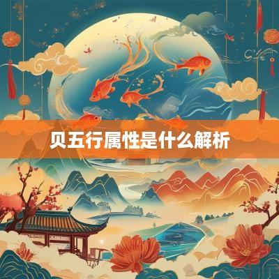 贝五行属性是什么解析