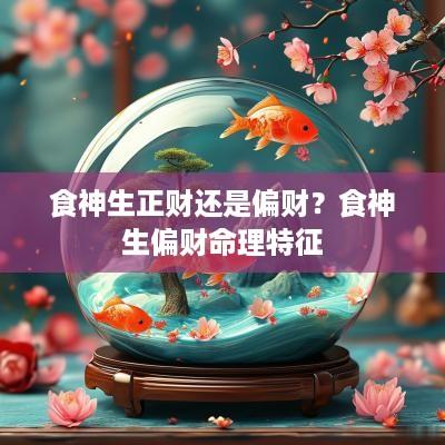 食神生正财还是偏财？食神生偏财命理特征