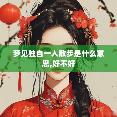 梦见独自一人散步是什么意思,好不好