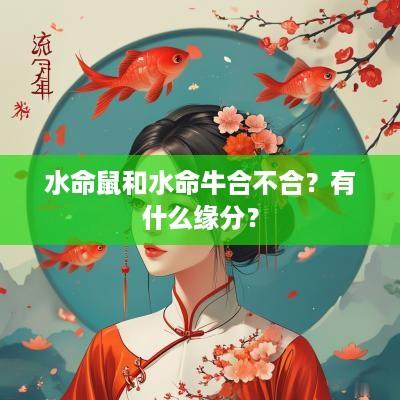 水命鼠和水命牛合不合？有什么缘分？