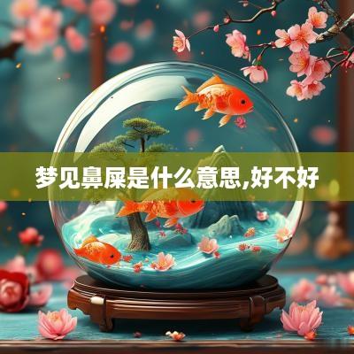 梦见鼻屎是什么意思,好不好
