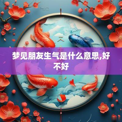 梦见朋友生气是什么意思,好不好