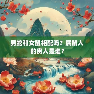 男蛇和女鼠相配吗？属鼠人的贵人是谁？